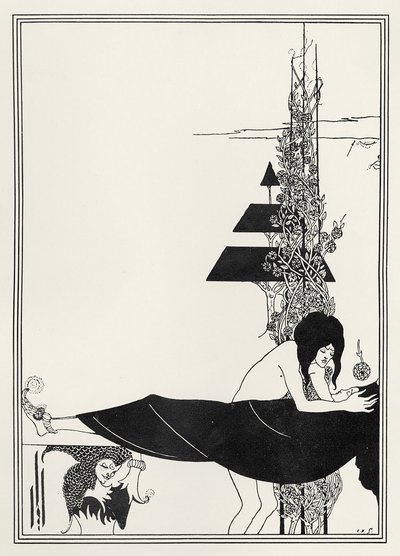 The Platonic Lament, illustration från "Salome" av Oscar Wilde av Aubrey Beardsley