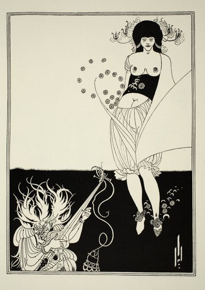 Magdansen, från "Salome" av Oscar Wilde (1854-1900) 1893 (linjetryck) av Aubrey Beardsley