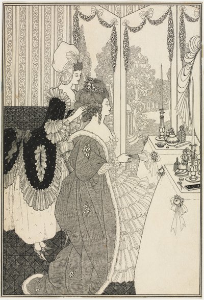 The Toilet, från The Rape of the Lock av Alexander Pope, ca 1895-96 (penna och bläck) av Aubrey Beardsley