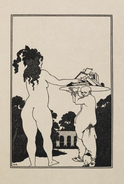 teckning från en bok med femtio teckningar av Aubrey Beardsley