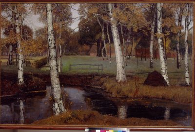 Landskap av Overbeck, Fritz (1869-1909). Olja på duk av August Overbeck