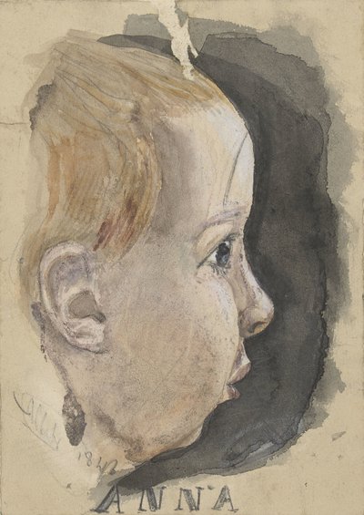 Porträtt av Anna Allebé av August Allebe