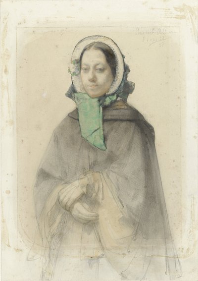 Porträtt av Theresia A. A. Allebé av August Allebe