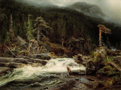 Vattenfall i Telemark av August Cappelen