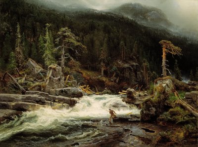 Vattenfall i Telemark av August Cappelen