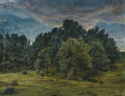 Trädgården vid Eiebakke av August Eiebakke