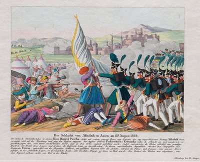 Rysk-turkiska kriget 1828-1829 - Stormningen av fästningen Akhaltsikhe (eller Rabat-slottet) (Georgien) - Stormningen av fästningen Akhaltsikhe den 27 augusti av August Friedrich Andreas Campe