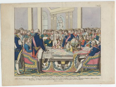 Wienerkongressen (handfärgad etsning) av August Friedrich Andreas Campe