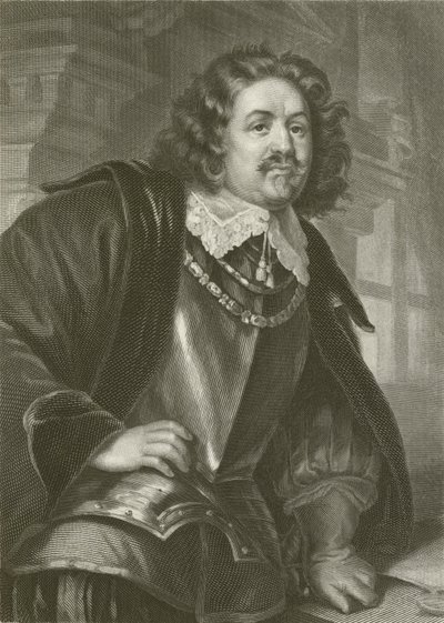 Octavio Piccolomini (gravyr) av August Friedrich Pecht