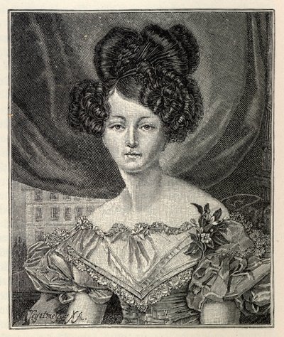 Augusta av Sachsen-Weimar-Eisenach som prinsessa av Preussen, 1829. av August Heinrich Ferdinand Tegetmeyer