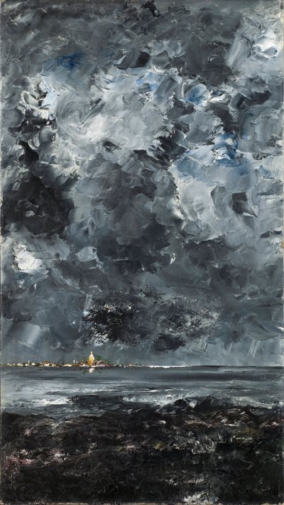 La ville - Staden - Strindberg, augusti (1849-1912) - 1903 - Olja på duk - 94,5x53 - Nationalmuseum Stockholm av August Johan Strindberg