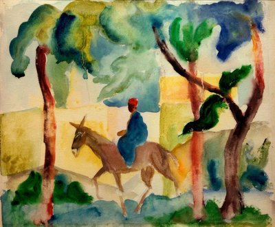Åsna ryttare av August Macke