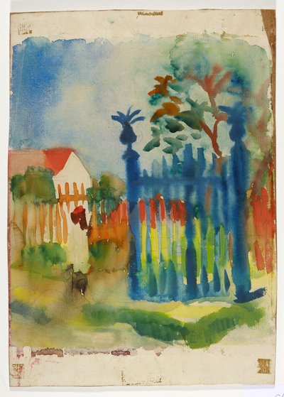 Trädgårdsgrind av August Macke