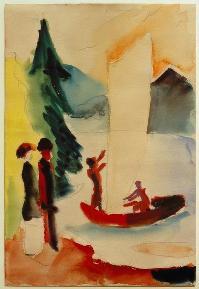 Gult segel av August Macke