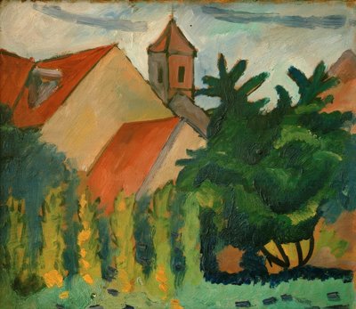 Kyrkan i Kandern av August Macke