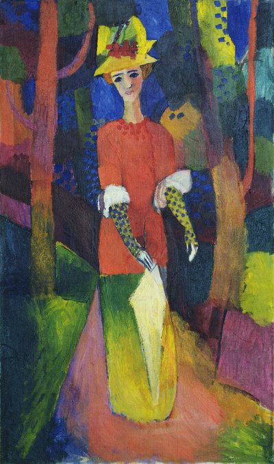 Lady in a Park av August Macke