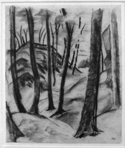 Motiv från Wolfsschlucht av August Macke