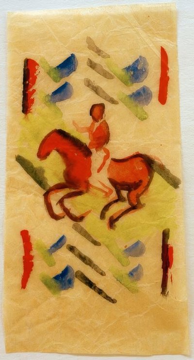 Röd ryttare av August Macke