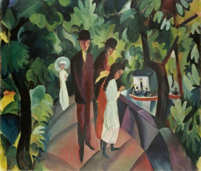 Gå på bron av August Macke
