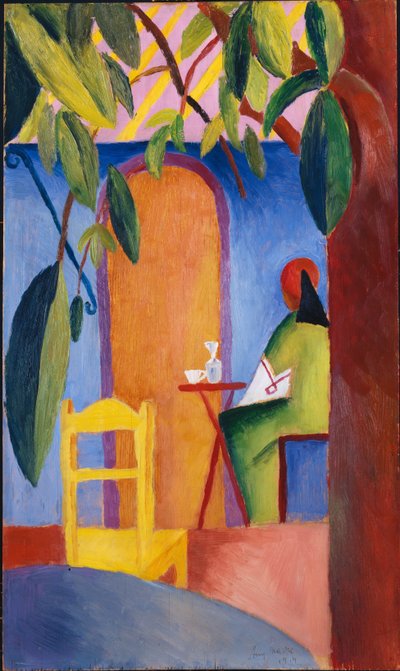 turkiskt café av August Macke
