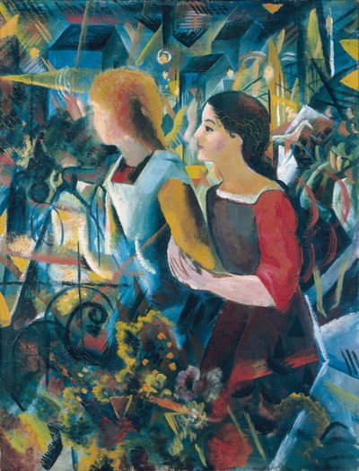 Två flickor av August Macke