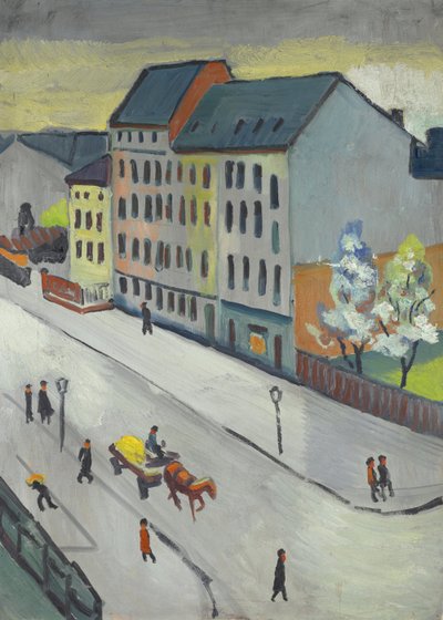 Vår gata i grått av August Macke