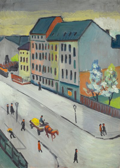 Vår gata i grått av August Macke