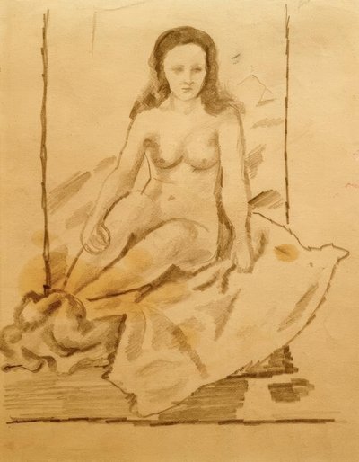 Naken kvinna 70 av August Macke