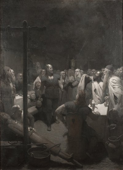 Balders bål (ur Frithiofs saga) av August Malmström