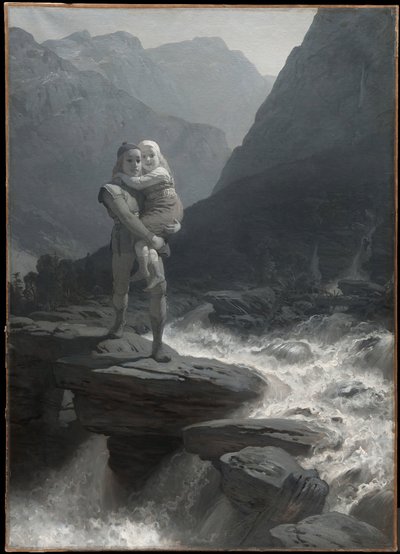 Frithiof och Ingeborg (ur Frithiofs saga) av August Malmström