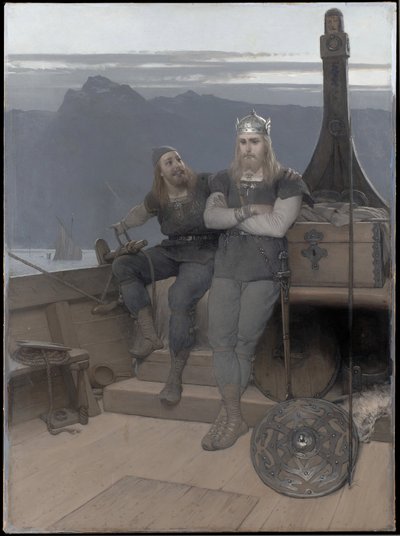 Frithiof går i exil (ur ”Frithiofs saga”) av August Malmström