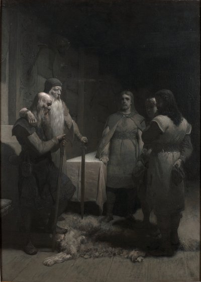 Kung Bele och Thorsten Vikingsson (ur Frithiofs saga) av August Malmström