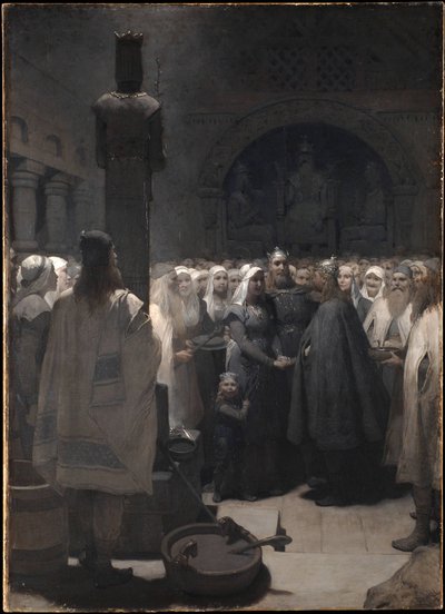 Försoningen (ur Frithiofs saga) av August Malmström