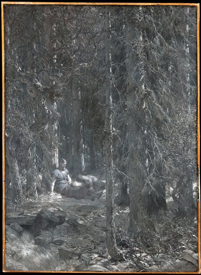 Frithiofs frestelse (ur Frithiofs saga) av August Malmström