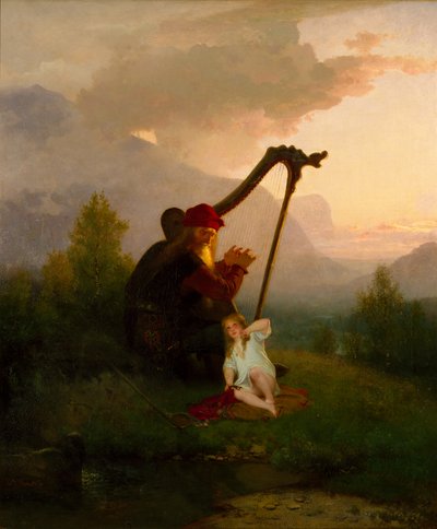 Kung Heimer och Aslog, 1856 av August Malmström