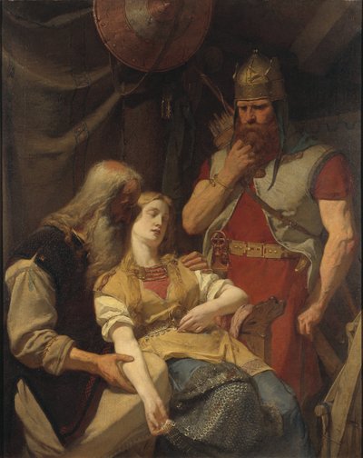 Orvar Oddr annonce a Ingeborg la mort de Hjalmar - Oervar-Oddr informs Ingeborg about Hjalmar