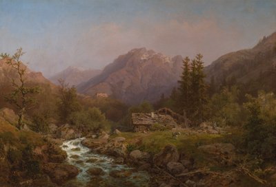 Bergslandskap av August Piepenhagen