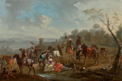 Beläggningsframgång på hägrar av August Querfurt
