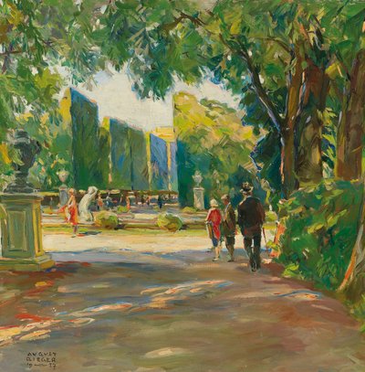 I parken vid slottet Schönbrunn av August Rieger