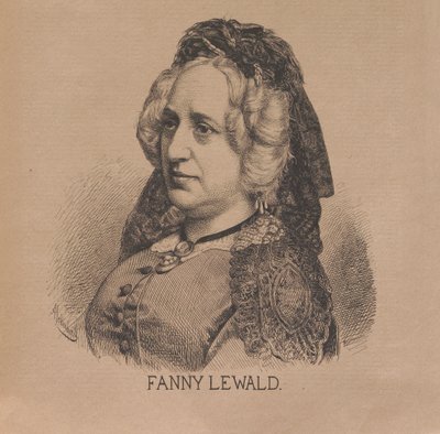 Författaren Fanny Lewald 1811-1889, 1879. av August Schubert