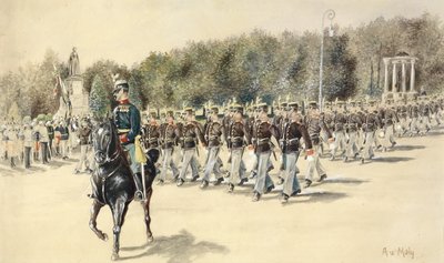 Maly Defilade från den akademiska bataljonen av August von Maly