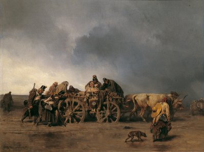Den sårade transporten I av August von Pettenkofen