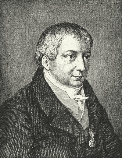 Friedrich Schlegel, tysk poet (gravyr) av Augusta von Buttlar