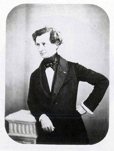 Porträtt av Hector Berlioz, ca 1850-talet av Auguste Adolphe Bertsch