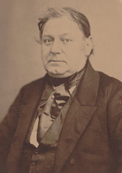Porträtt av pianisten och kompositören Amédée Méreaux 1802-1874. av Auguste Adolphe Bertsch