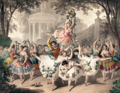 En balett på operan, av den franske konstnären Pierre-Auguste Belin av Auguste Belin