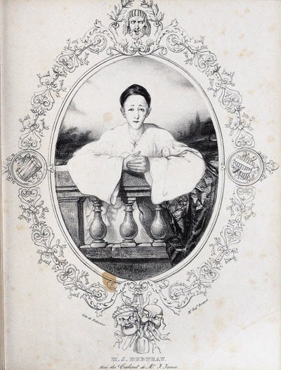 Jean-Gaspard Deburau som Pierrot, 1845 av Auguste Bouquet