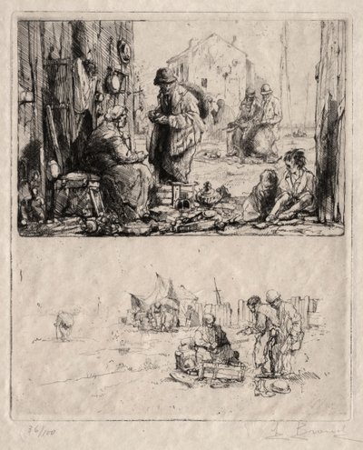 På befästningarna i Saint-Ouen av Auguste Brouet