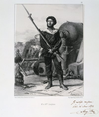 M et Mme Josephine, belägring av Paris, fransk-preussiska kriget, 1870 1872 av Auguste Bry