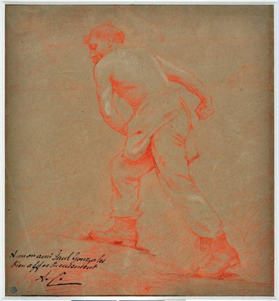 Le sower Teckning av Auguste Carli (1868-1930) av Auguste Carli